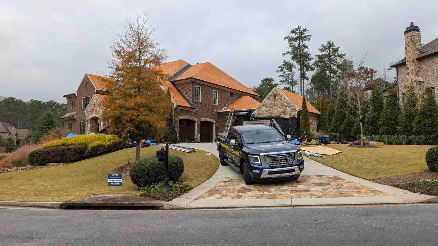 Blue Angels Roofing team performing a professional roof replacement in Alabama and Georgia with premium materials and expert installation.