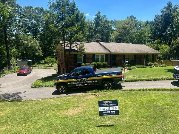 Blue Angels Roofing team installing and maintaining low slope commercial roofing systems in Alabama and Georgia for long-lasting protection and energy efficiency.