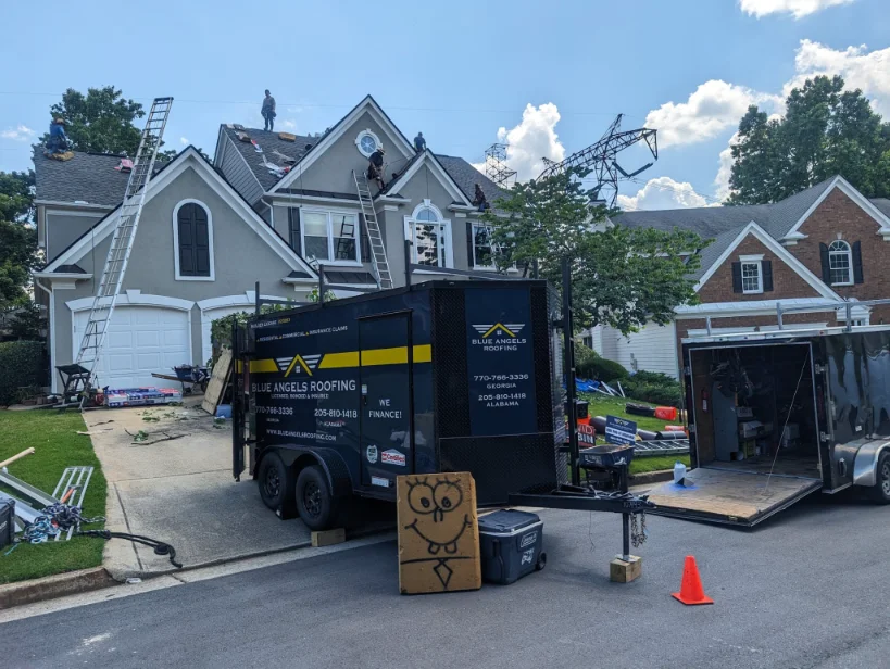 Blue Angels Roofing services including residential, commercial, and exterior roofing solutions in Georgia and Alabama